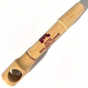 wood cork screw advertising Hotel Nova-Park Gotham New York  pocket wine opener